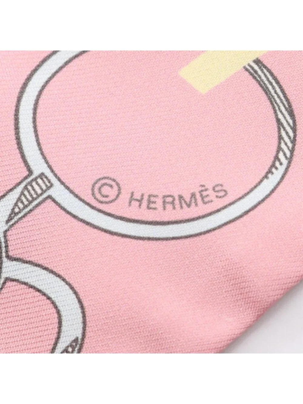 Hermes Scarf Twilly Re Boucles Ribbon Silk